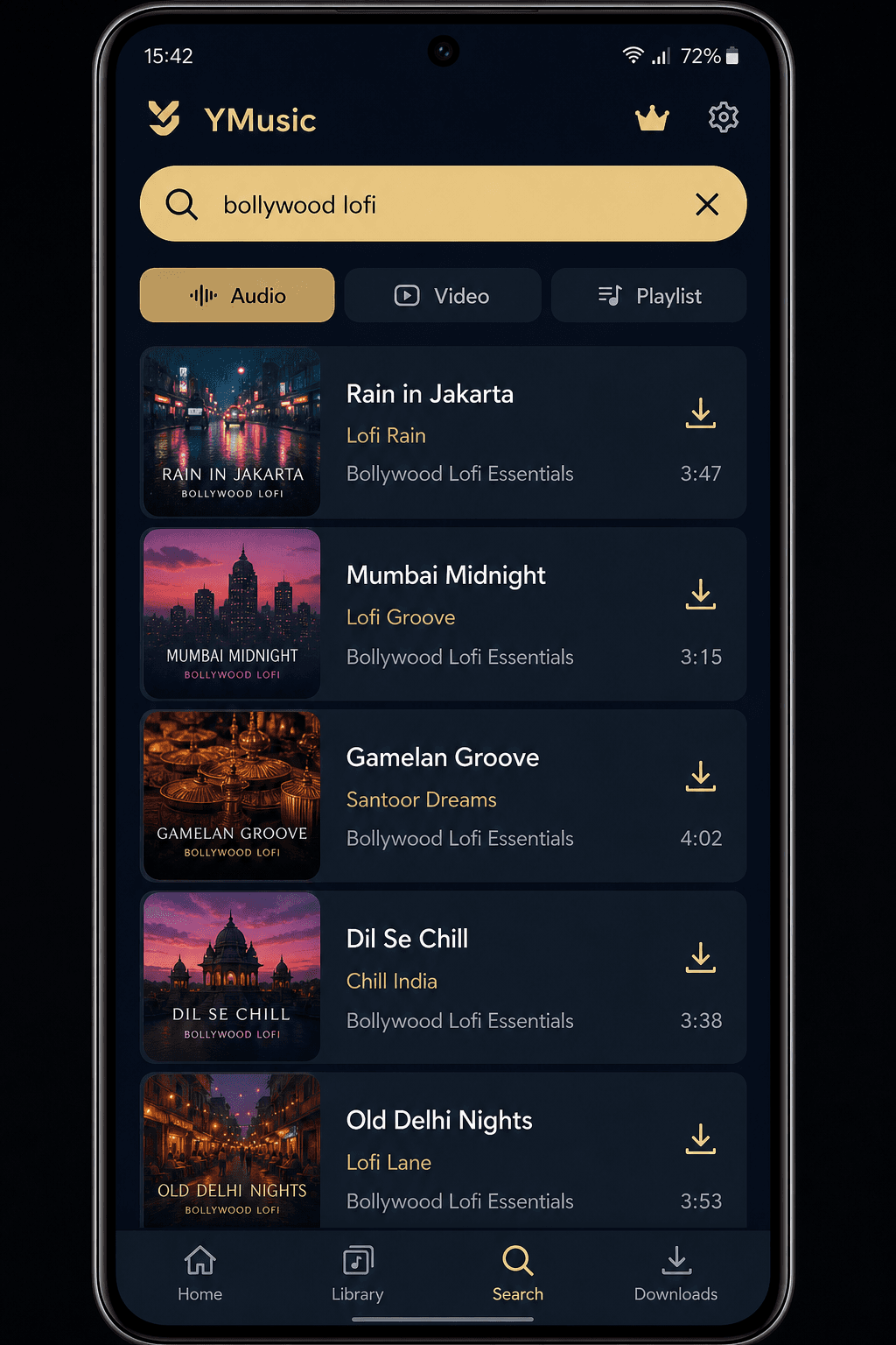 Search the YouTube library you already know